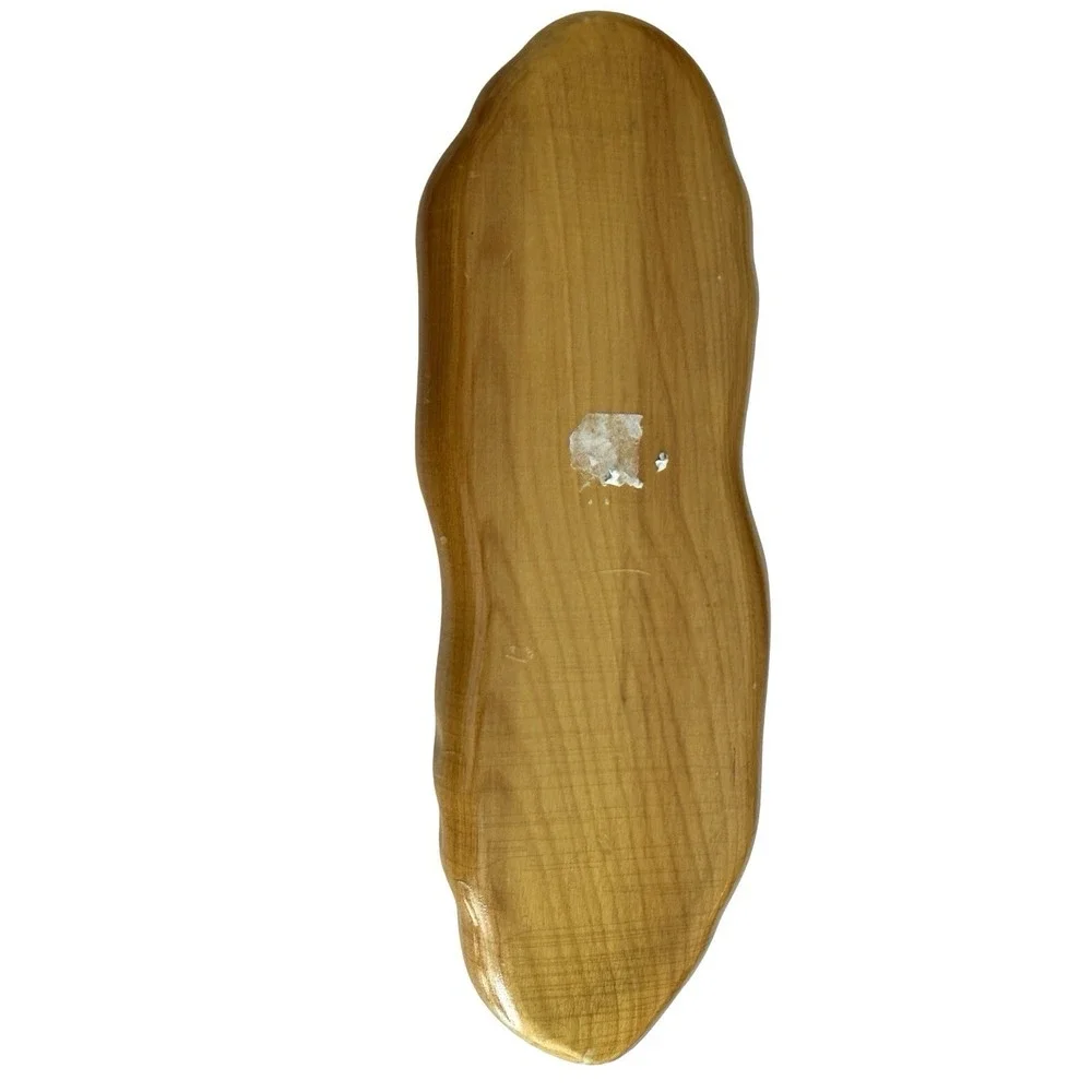 Vintage Leaf Shaped Monkey Pod double sided 11.5